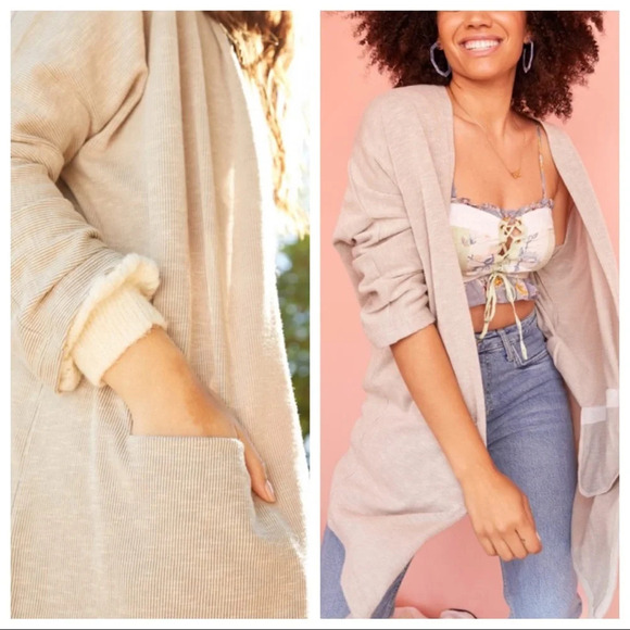 DONNI Ribbed Coat - Picture 3 of 5